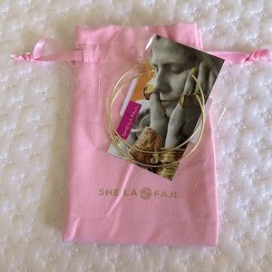 Sheila Fajl Jillian Hoops Brushed Gold